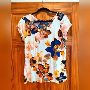 Simply Vera Vera Wang Multicolor Floral Blouse